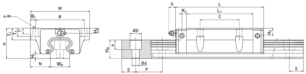 HGW20CC HGR20 HXHV Wholesale Price Slide Linear Guide Rail